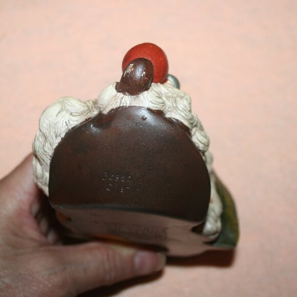 Vintage Tyrolean Bosson Mask Head Character Pancho Chalkware Wall Plaque - Picture 6 of 7